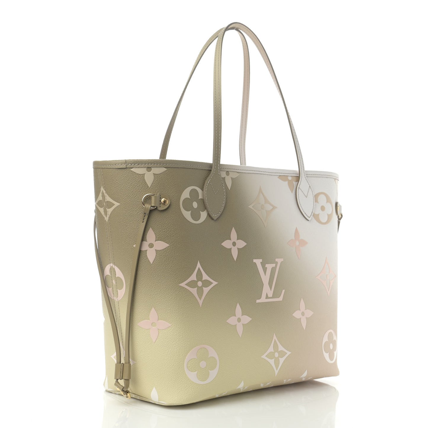 Monogram Giant Spring In The City Neverfull MM Sunset Kaki
