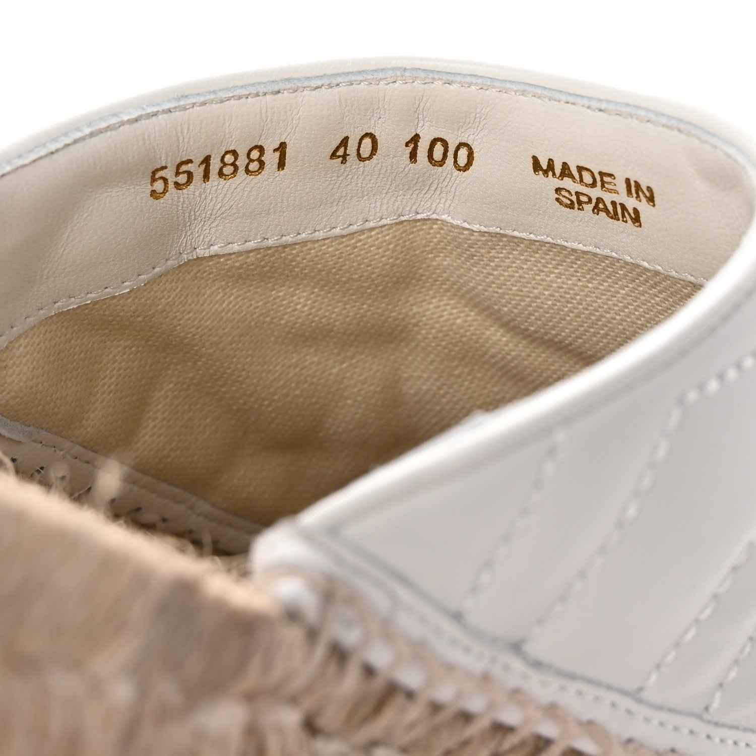Gucci Nappa Matelasse GG Marmont Espadrille Slippers 40 Great White 9 of 10