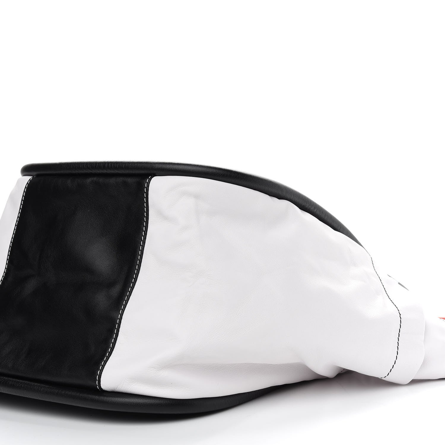 Proenza Schouler Nappa Colorblock Side Pockets Tote Black White 8 of 8