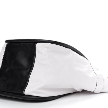 Proenza Schouler Nappa Colorblock Side Pockets Tote Black White 8 of 8