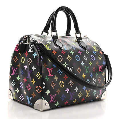 Louis Vuitton LV X TM Monogram Multicolor Speedy Soft 30 Black 3 of 9