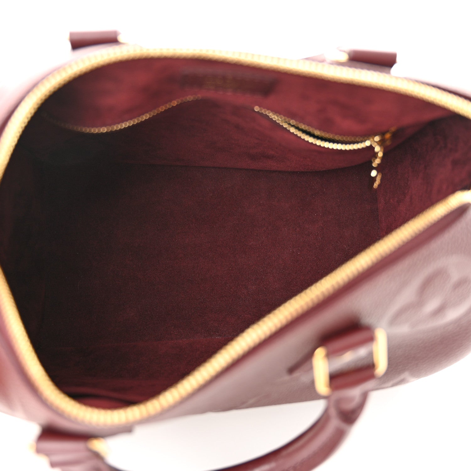 Louis Vuitton Empreinte Monogram Giant Speedy Bandouliere 25 Wine 5 of 9