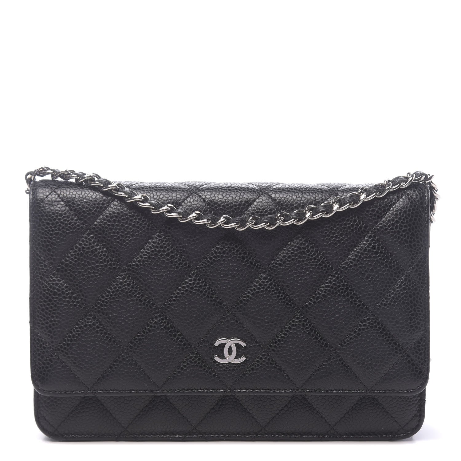 Chanel Caviar Quilted Wallet On Chain WOC Black 1 of 13