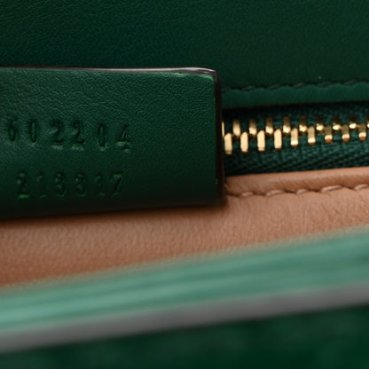 Gucci Snakeskin Horsebit 1955 Shoulder Bag Green 7 of 13