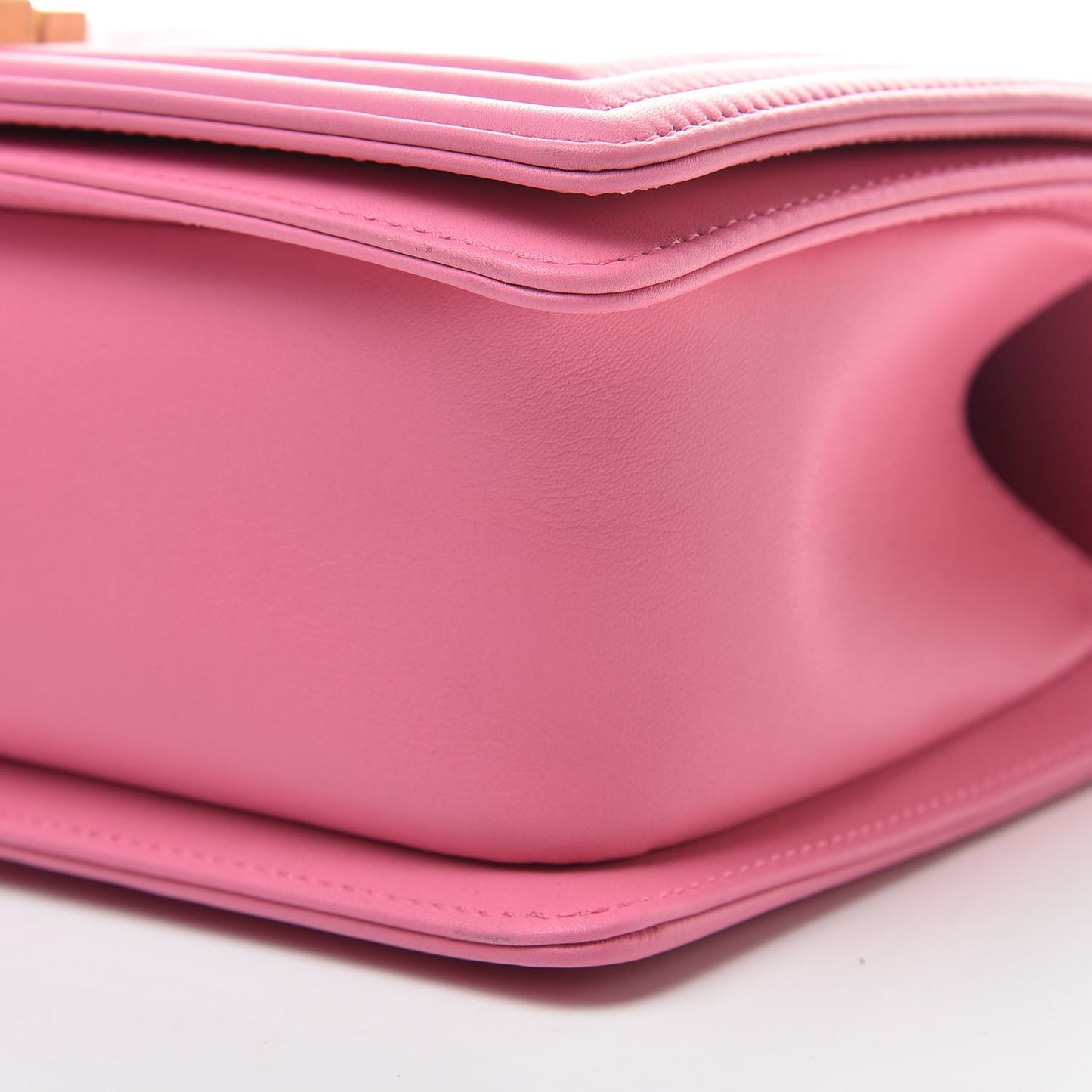 Calfskin Quilted Medium Boy Flap Pink