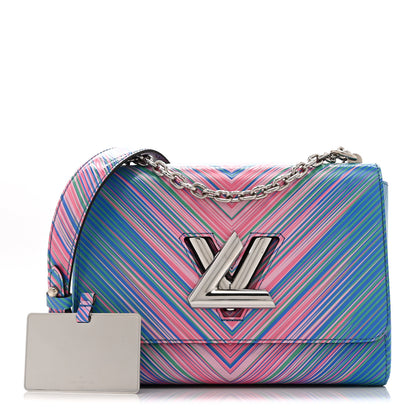 Louis Vuitton Epi Tropical Twist Shoulder Bag MM Blue Rose 3 of 11