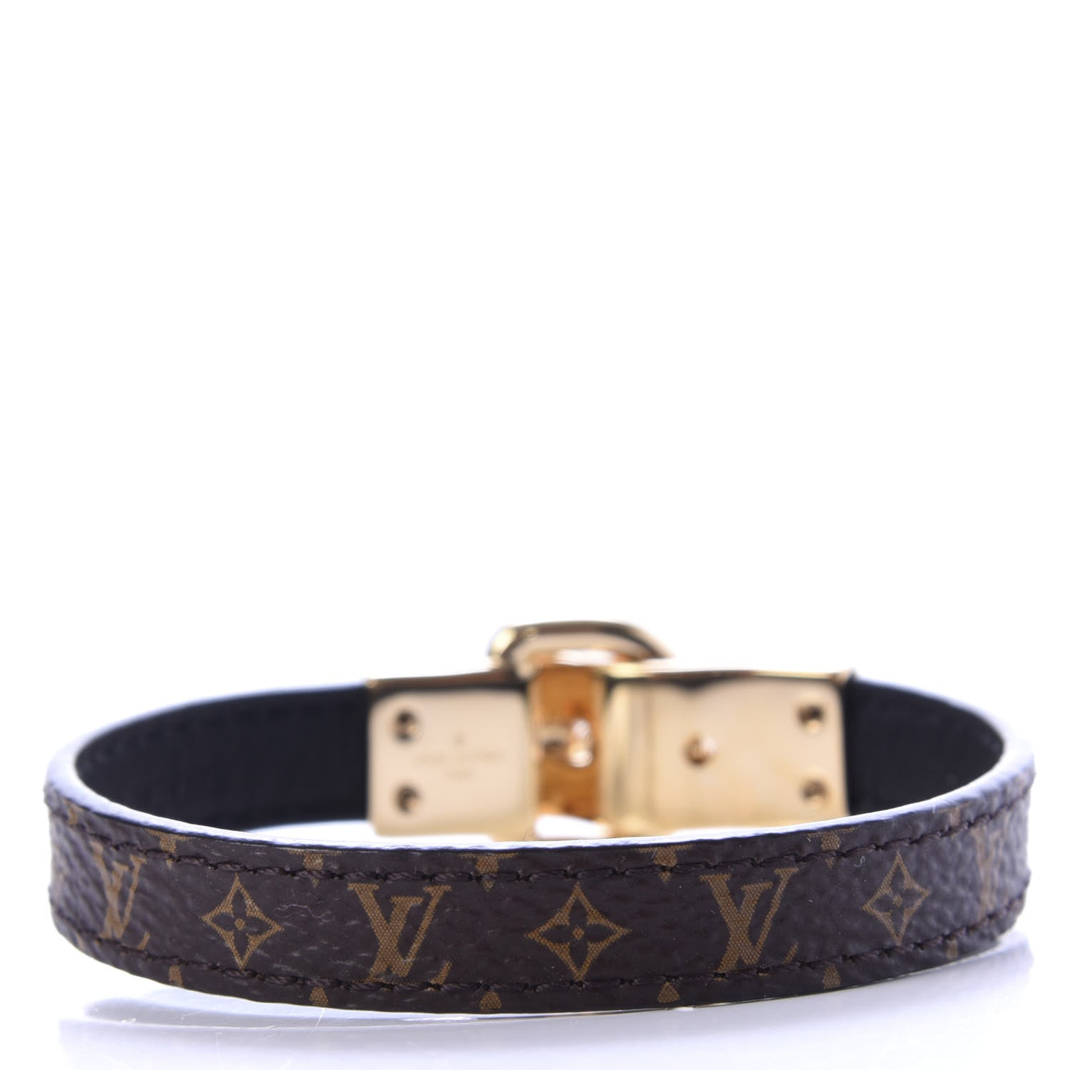 Louis Vuitton Monogram Fasten Your LV Bracelet 17 3 of 6