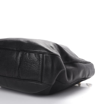 Chanel Caviar Large CC Shoulder Bag Black 9 of 13