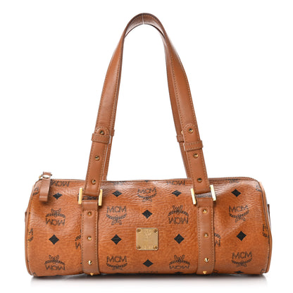 MCM Visetos Essential Barrel Bag Cognac 1 of 6