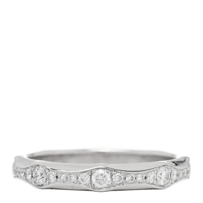 Bulgari Platinum Diamond Infinito Wedding Band Ring 54 6.75 3 of 5