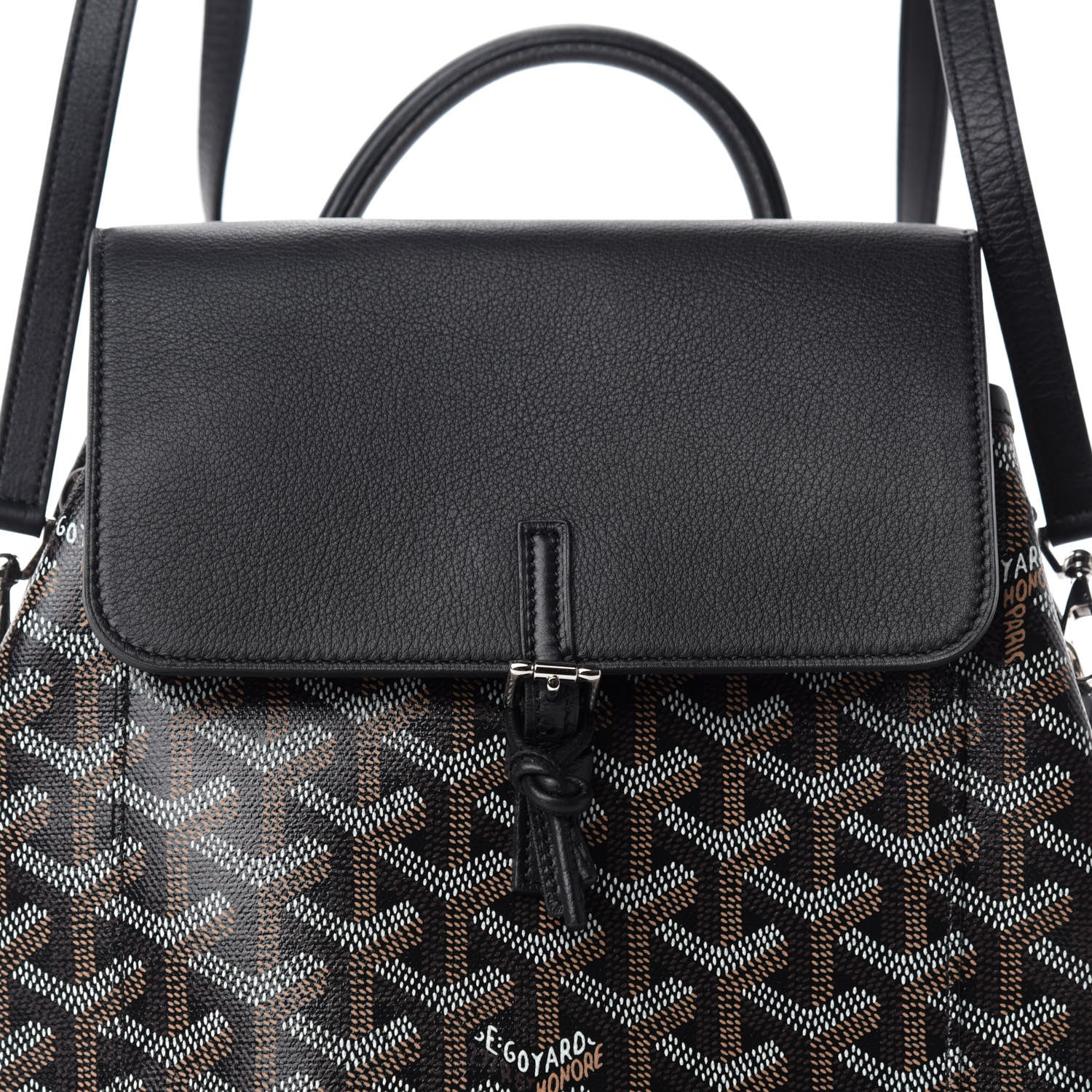 Goyard Goyardine Calfskin Mini Alpin Backpack Black 9 of 9