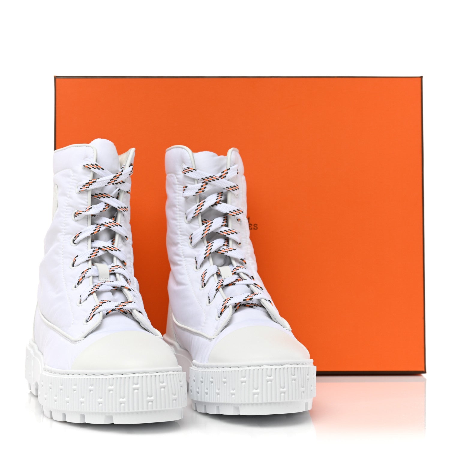 Hermes Calfskin Parachute Fresh Ankle Boots 38.5 White 9 of 9