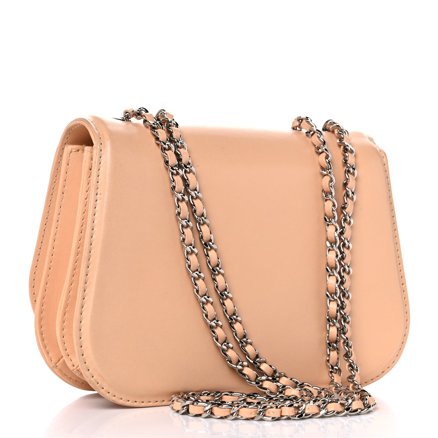 Chanel Calfskin Braided Small Chic Flap Light Beige 4 of 37