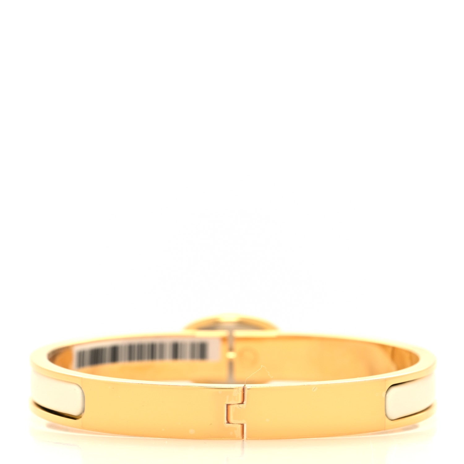 Hermes Enamel Mini Farandole Clic Chaine D'Ancre Bracelet Creme 3 of 5