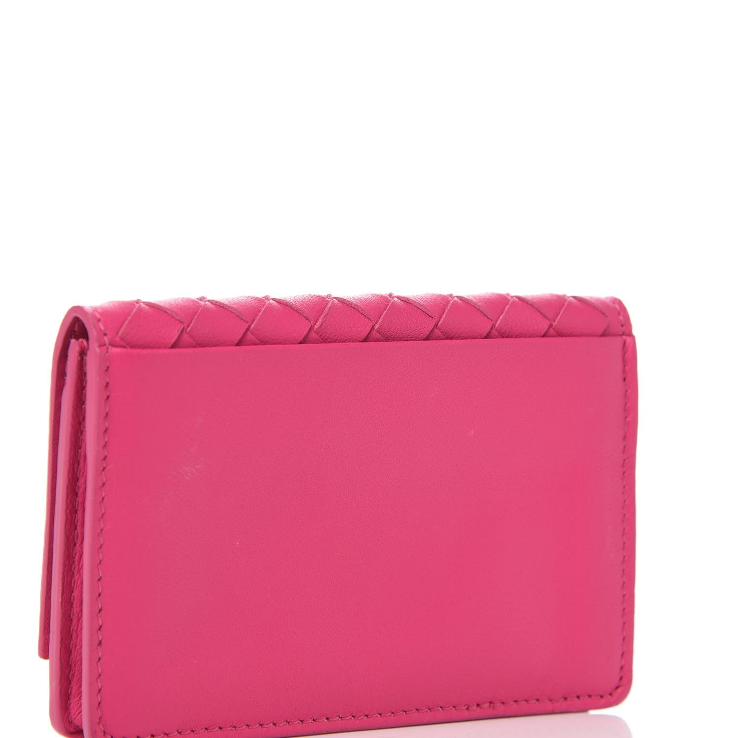 Bottega Veneta Nappa Intrecciato Card Holder Rosa Shock 3 of 7
