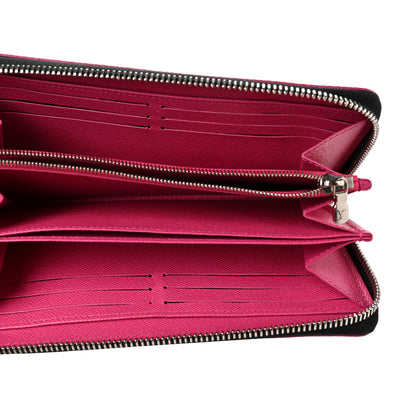 Louis Vuitton Epi Zippy Wallet Black Hot Pink 5 of 8