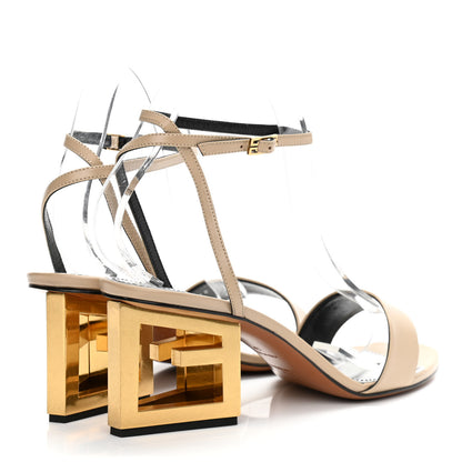 Givenchy Smooth Calfskin Triangle Sandals 40 Beige Camel 4 of 9