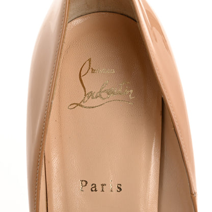 Christian Louboutin Patent Pigalle Plato 120 Pumps 40 Nude 7 of 10