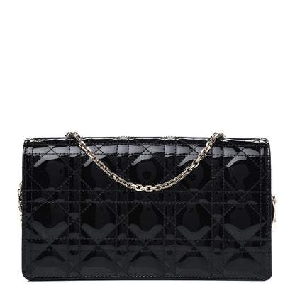 Christian Dior Patent Cannage Lady Dior Pouch Black 1 of 5