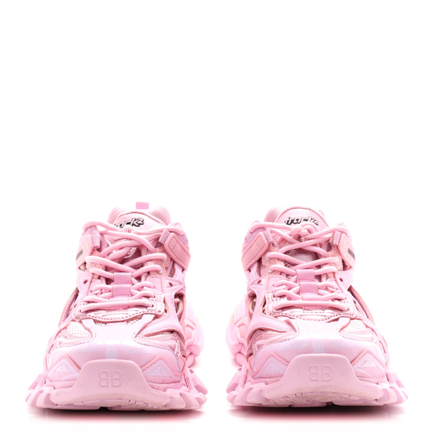 Rubber Mesh Monocolor Clear Sole Womens Track.2 Open Sneakers 39 Pink