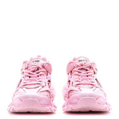 Balenciaga Rubber Mesh Monocolor Clear Sole Womens Track.2 Open Sneakers 39 Pink 3 of 10