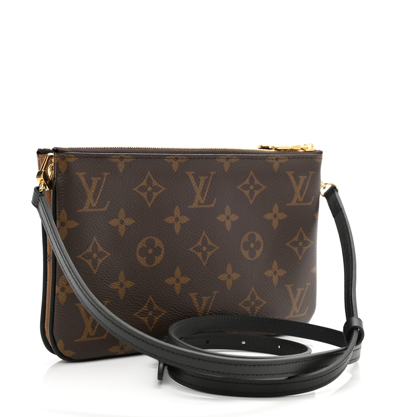 Reverse Monogram Giant Double Zip Pochette