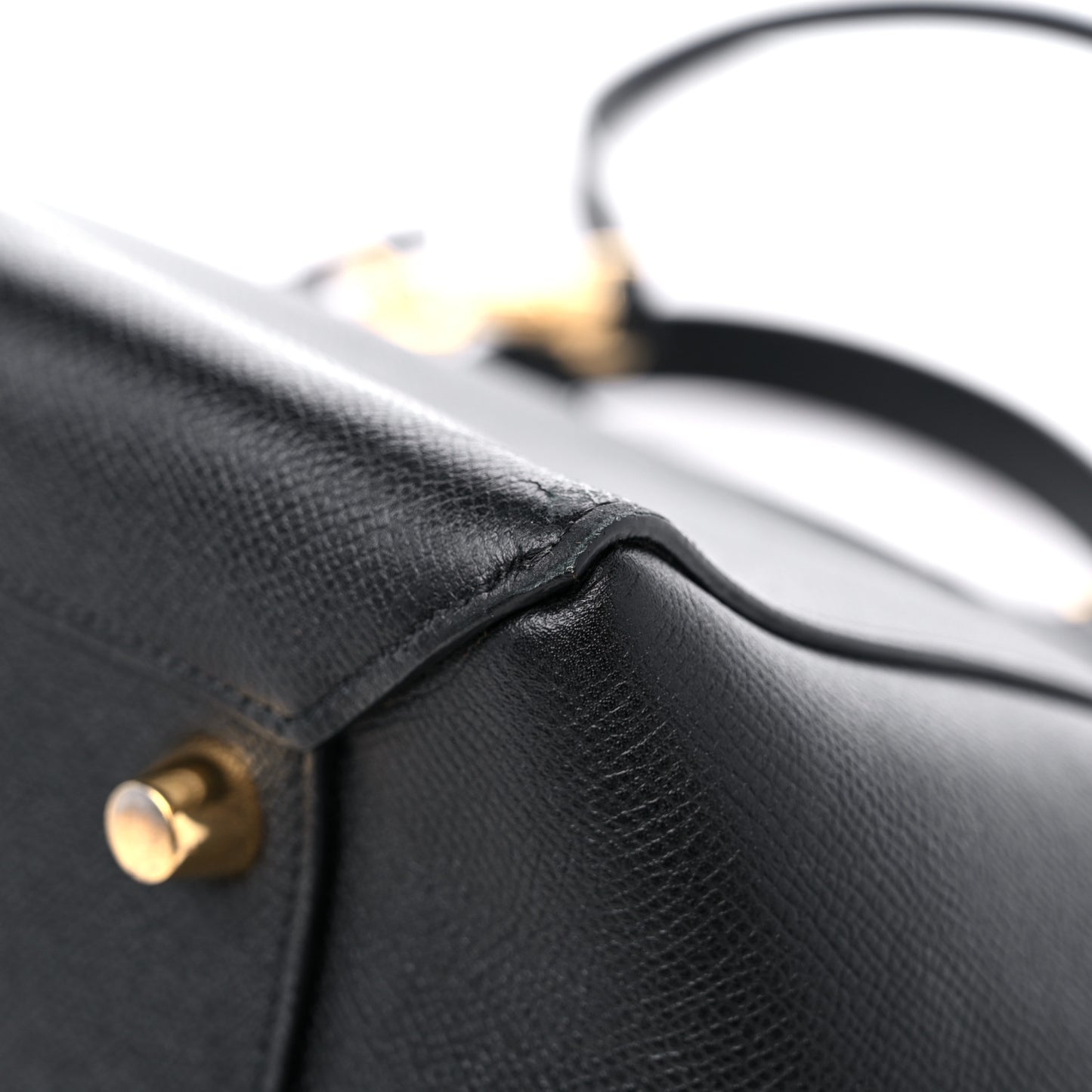 Grained Calfskin Micro Belt Bag Black