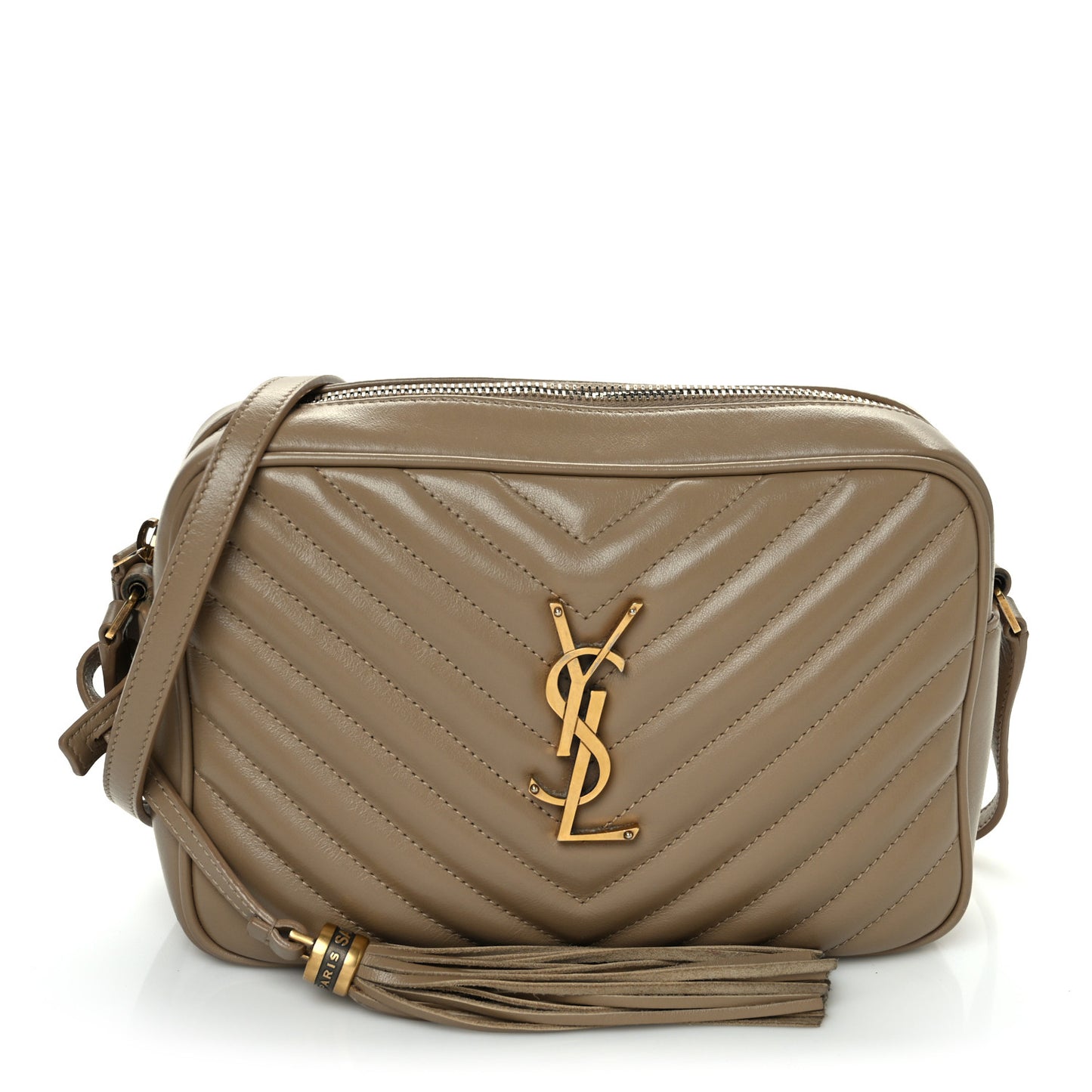 Calfskin Matelasse Monogram Lou Camera Bag Taupe