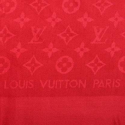 Louis Vuitton Silk Wool Monogram Shawl Pomme D'Amour 6 of 8