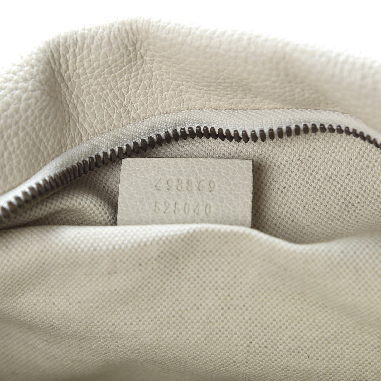 Grained Calfskin Logo Belt Bag White