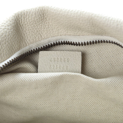 Gucci Grained Calfskin Logo Belt Bag White 6 of 9