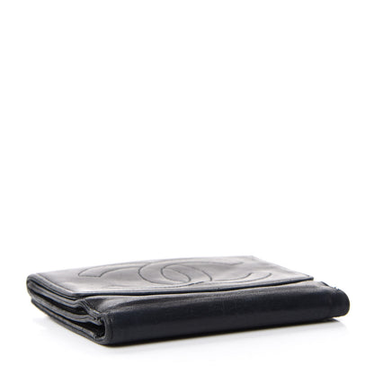 Chanel Lambskin Timeless CC Compact French Wallet Black 4 of 7