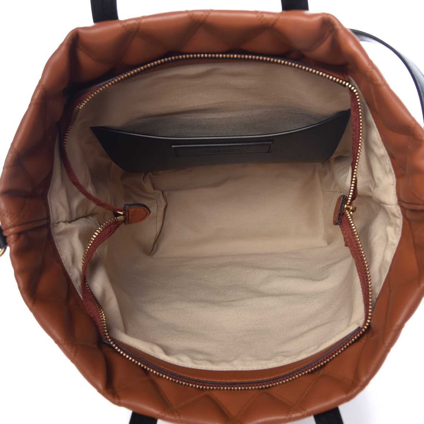Rubberized Canvas Quilted Duo Backpack Tan
