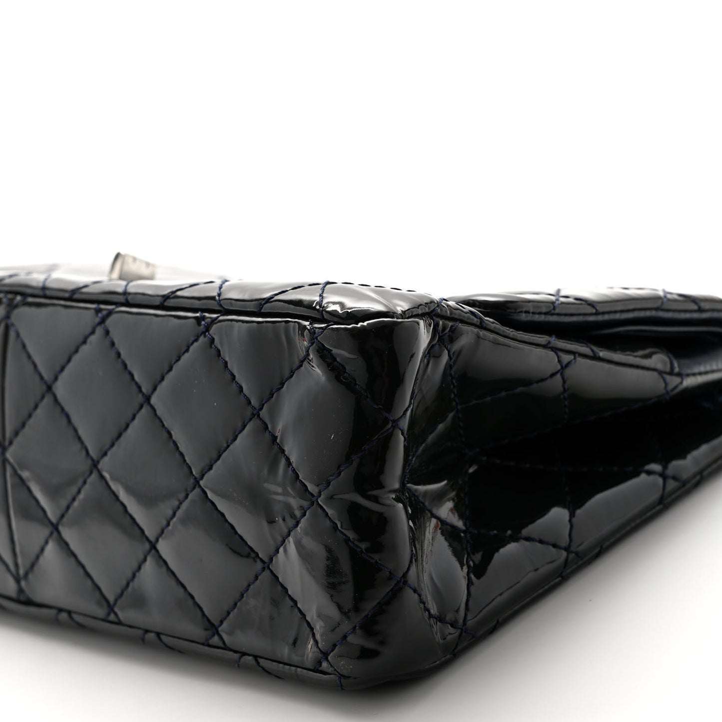 Patent Quilted 2.55 Reissue 226 Flap Navy