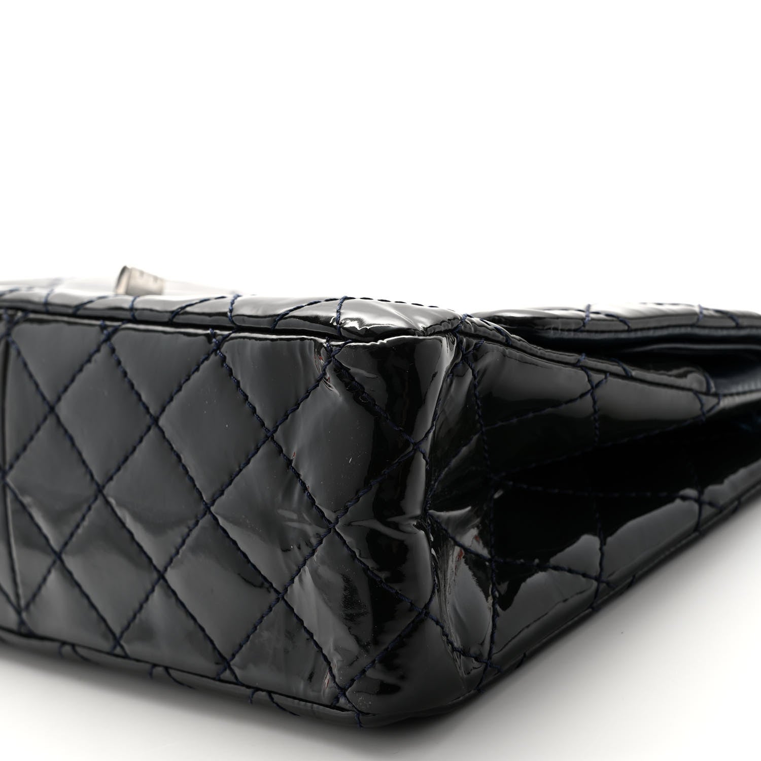 Chanel Patent Quilted 2.55 Reissue 226 Flap Navy 10 of 13