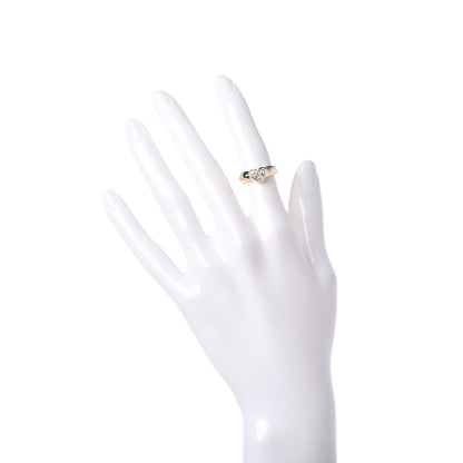 Tiffany 18K Yellow Gold Diamond Heart Band Ring 48 4.5 2 of 7