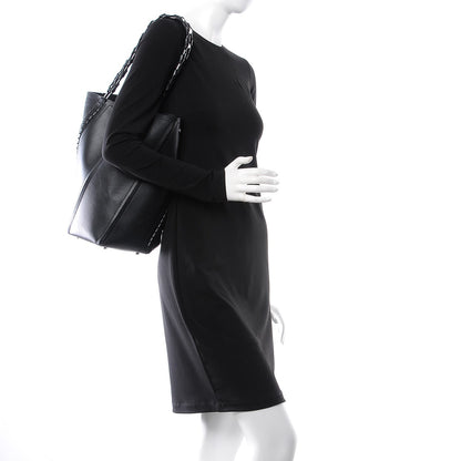 Proenza Schouler Smooth Calfskin Medium Hex Bucket Bag Black 2 of 8
