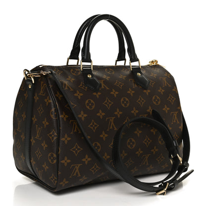 Louis Vuitton Monogram My World Tour Speedy Bandouliere 30 Black 3 of 10