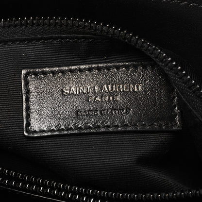 Saint Laurent Calfskin Y Quilted Monogram Monochrome Medium Loulou Chain Satchel Black 6 of 11