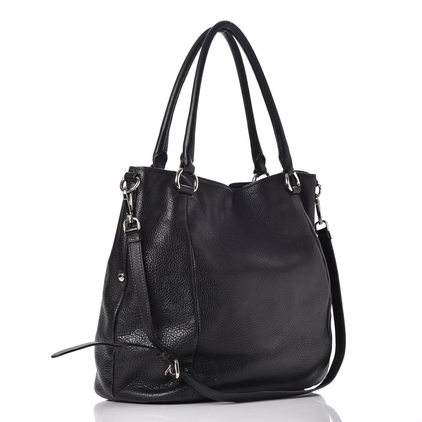 Vitello Daino Tote Nero Black