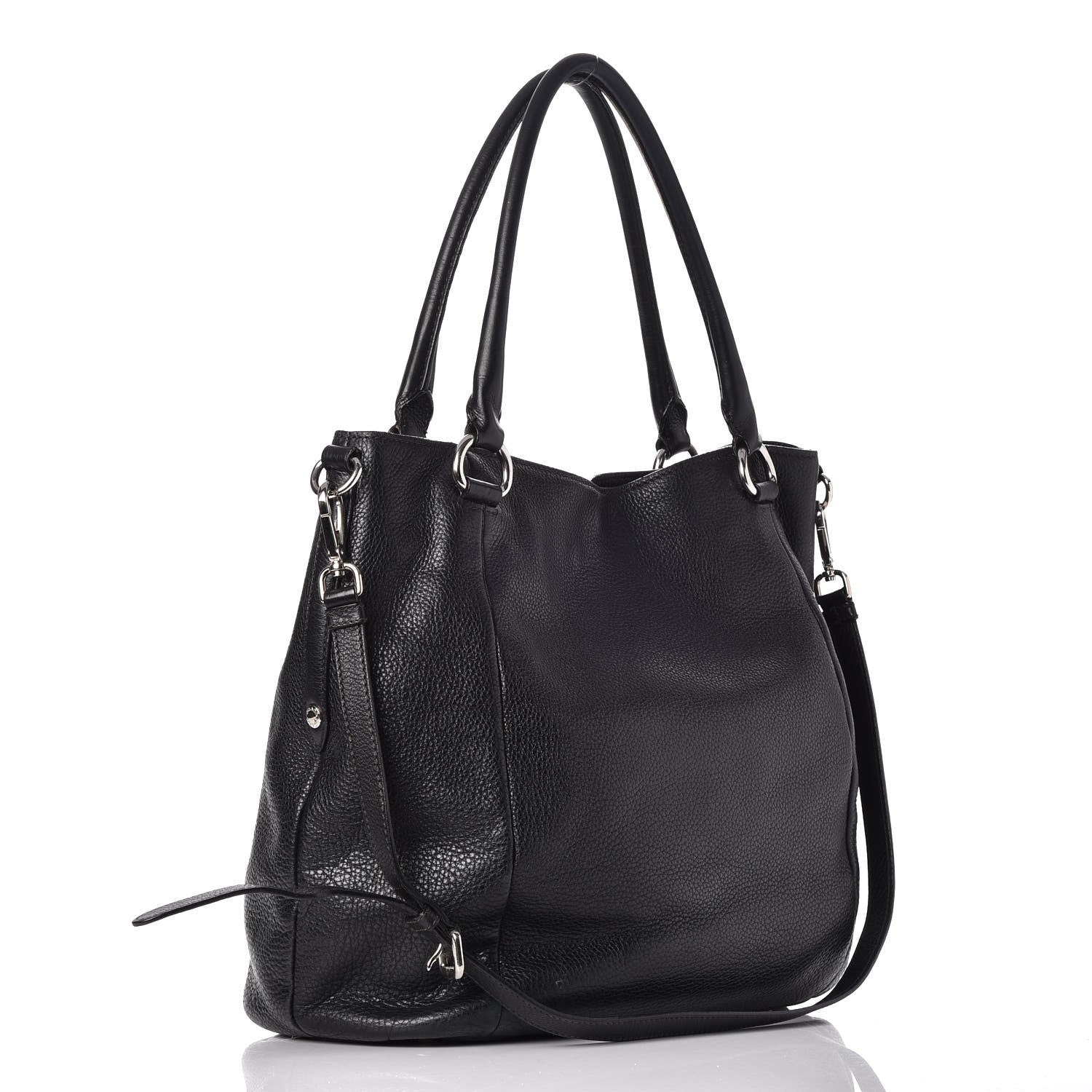 Prada Vitello Daino Tote Nero Black 4 of 20