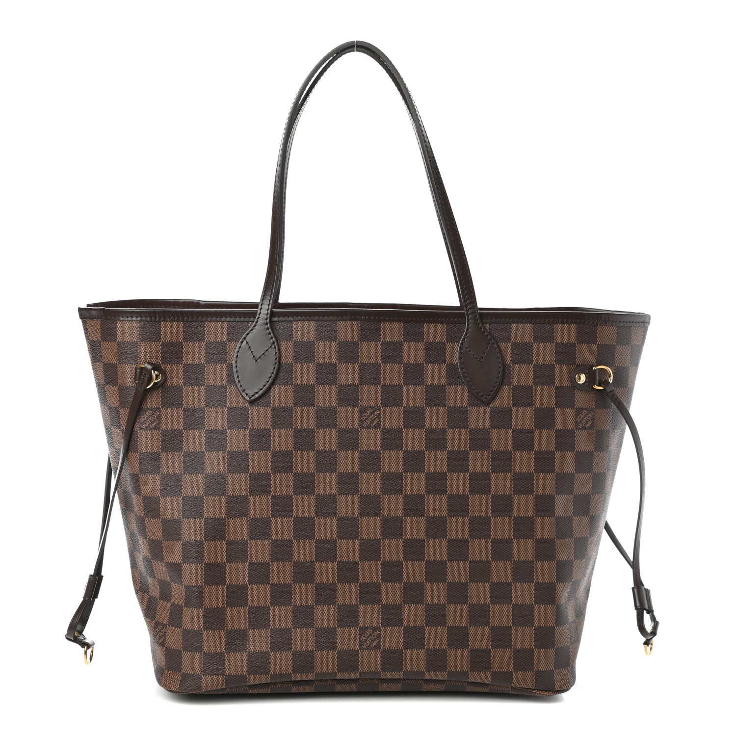 Louis Vuitton Damier Ebene Neo Neverfull MM Rose Ballerine 1 of 9