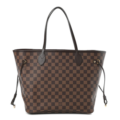 Louis Vuitton Damier Ebene Neo Neverfull MM Rose Ballerine 1 of 9