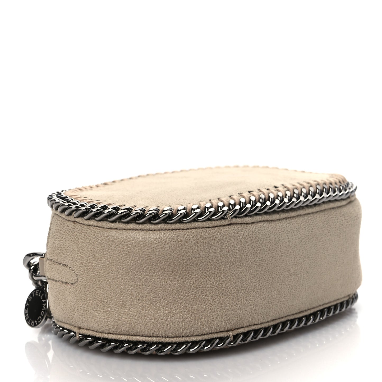 Shaggy Deer Falabella Oval Crossbody Bag Beige