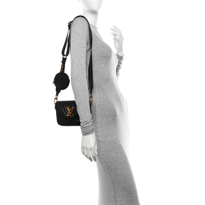 Louis Vuitton Calfskin New Wave Multi Pochette Black 2 of 9