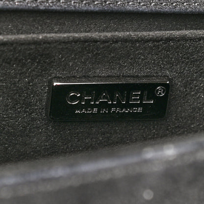 Chanel Patent Iridescent Calfskin Sequin Medium Boy Flap Bag Black 5 of 9