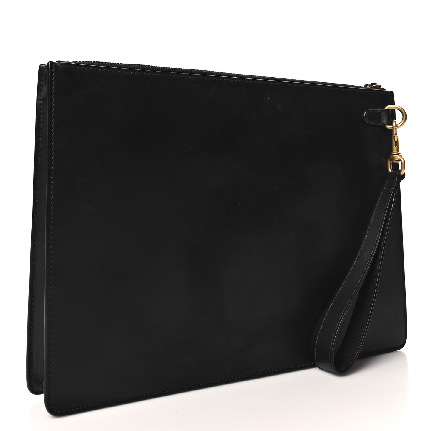 Calfskin Gucci Egg Clutch Black