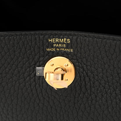 Hermes Taurillon Clemence Mini Lindy 20 Black 6 of 11