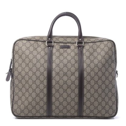 Gucci GG Plus Monogram Briefcase Dark Brown 1 of 10