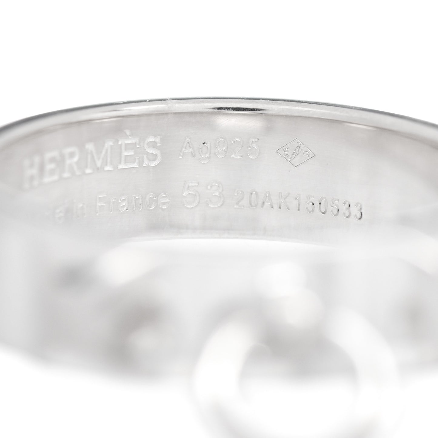 Sterling Silver PM Collier De Chien Ring 53 6.5